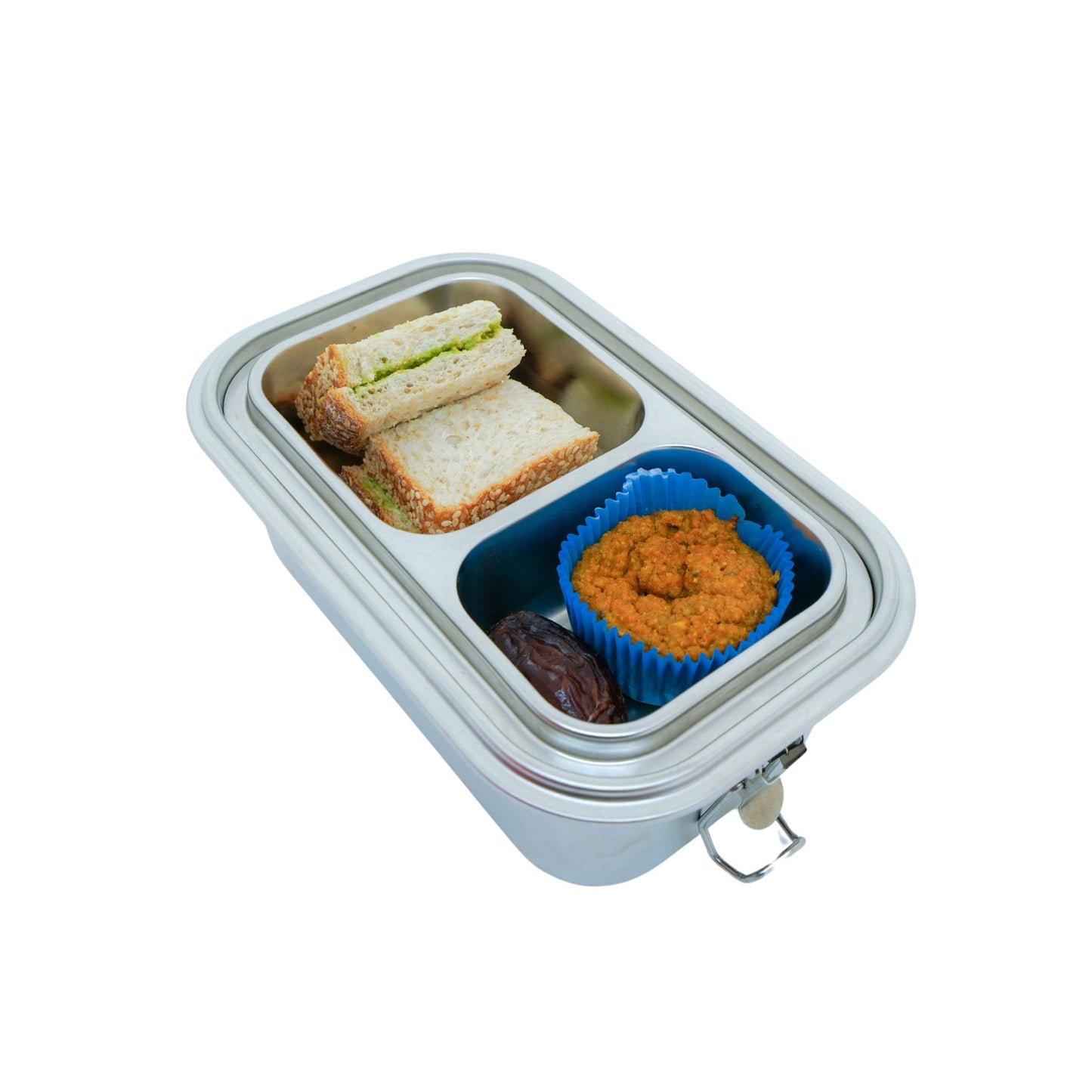 NEW Stainless Steel Double Layer Kids Lunchbox