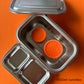 2pc Stainless Steel Round Lunchbox Containers