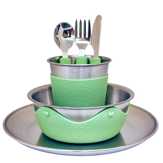 Kids Stainless Steel Mealtime Basics Set (Save 10%)